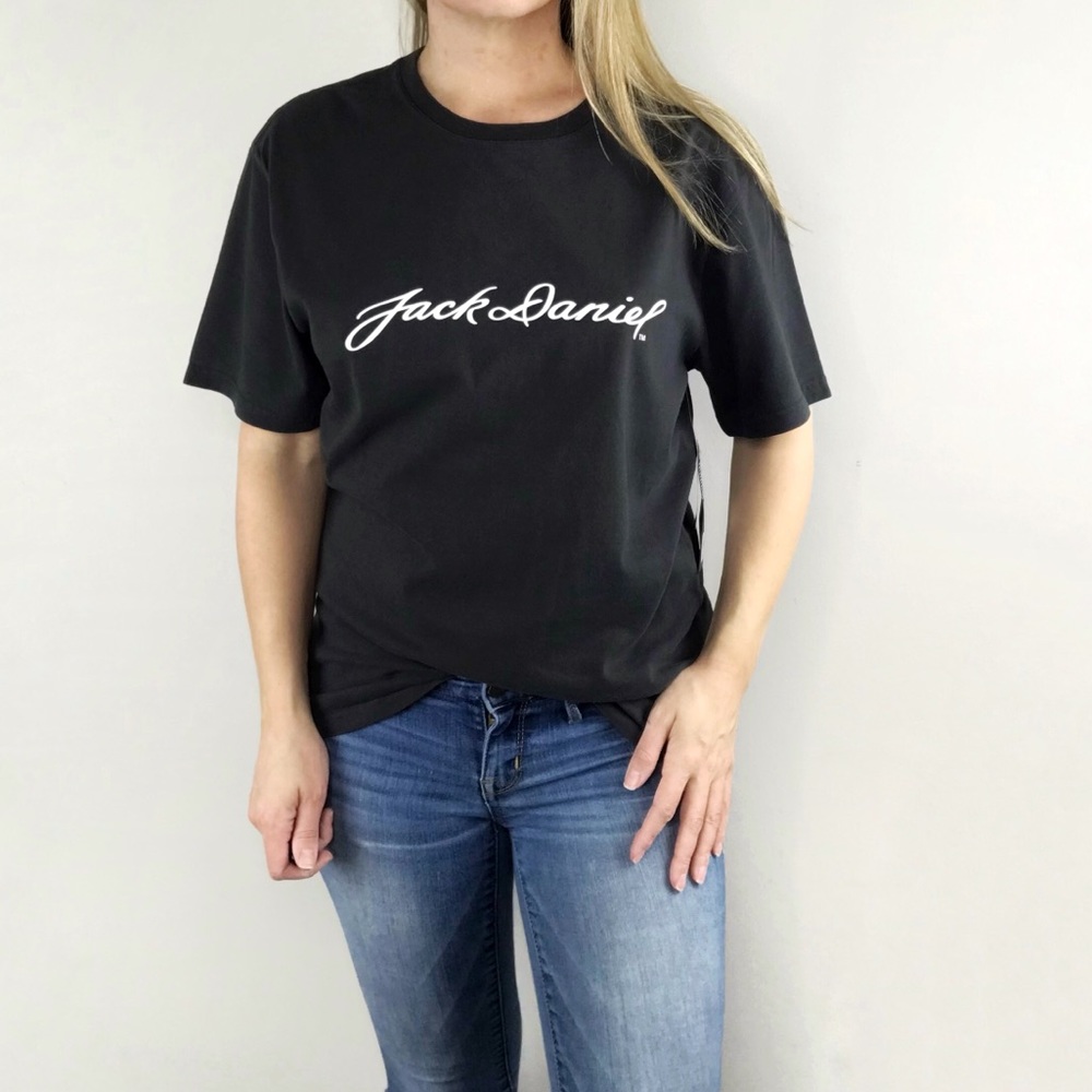 LUCKY BRAND Jack Daniel Signature tee in black size Small